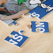 Puzzle cacahuètes | Parapluie vert Snoopy (Côté)
