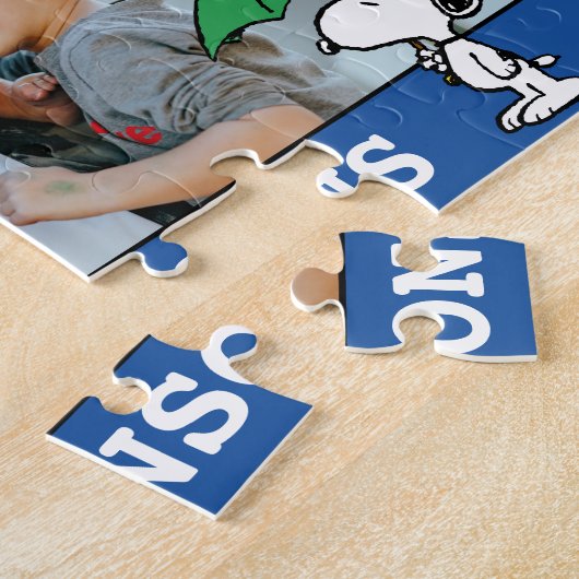 Puzzle cacahuètes | Parapluie vert Snoopy (Côté)