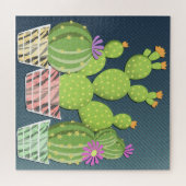 Puzzle Cactus à fleurs. (Horizontal)