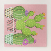 Puzzle Cactus à fleurs. (Horizontal)