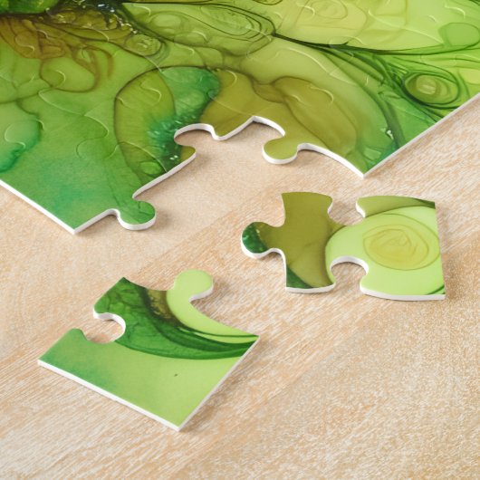 Puzzle Cactus Alcohol Ink (Côté)