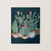 Puzzle Cactus aquarelle. (Vertical)