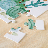 Puzzle Cactus, aquarelle (Côté)