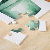 Puzzle Cactus Cactées Désert Succulente Aquarelle Moderne (Côté)