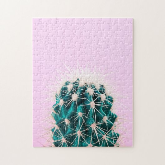 Puzzle Cactus de Prickley sur le rose (Vertical)