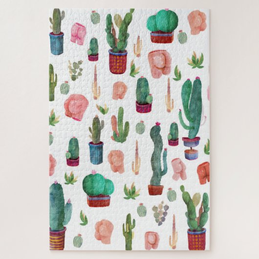 Puzzle Cactus et boutons (Vertical)