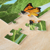 Puzzle Cactus et papillons fantaisistes (Côté)