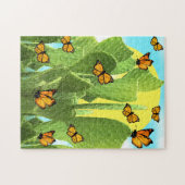 Puzzle Cactus et papillons fantaisistes (Horizontal)