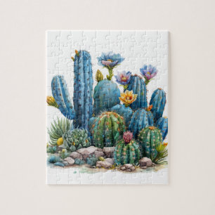 Puzzle Cactus florissants et succulents