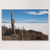 Puzzle Cactus géant à Salar de Uyuni en Bolivie (Horizontal)