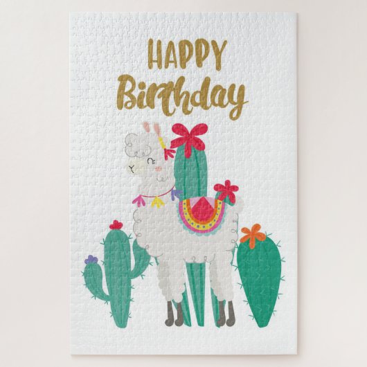 Puzzle Cactus Joyeux anniversaire (Vertical)