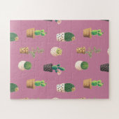 Puzzle Cactus Succulents à Dessrt Vert dans les pots (Horizontal)