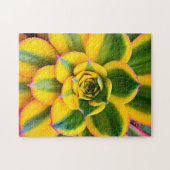 Puzzle Cactus vert jaune rose Photo Beau gros plan (Horizontal)