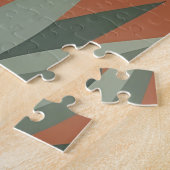 Puzzle Cactus vert sauge moderne Terracotta Désert (Côté)