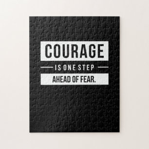 Puzzle Cadeau D'Anniversaire Courage Est Un Pas En Avant