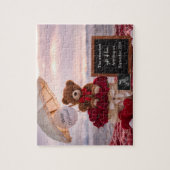 Puzzle Cadeau d'annonce de grossesse pour bébé romantique (Vertical)