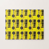 Puzzle cadeau de chauffeur d'autobus scolaire jaun (Horizontal)
