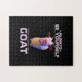 Puzzle Cadeau de chèvre amusant et coloré (Horizontal)