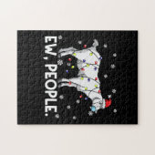 Puzzle Cadeau de chèvre d'aujourd'hui Père Noël amusant c (Horizontal)