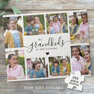 Puzzle Cadeau de collage de photos de petits-enfants pour