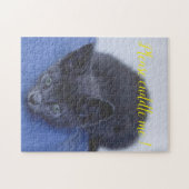 Puzzle Cadeau de conception de chat populaire (Horizontal)