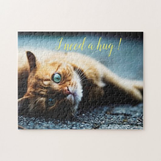 Puzzle Cadeau de conception de chat populaire (Horizontal)