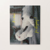 Puzzle Cadeau de conception de chat populaire (Vertical)