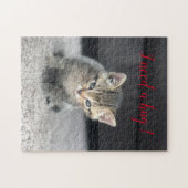 Puzzle Cadeau de conception de chat populaire (Horizontal)