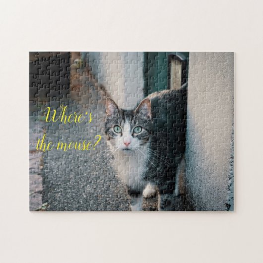 Puzzle Cadeau de conception de chat populaire (Horizontal)