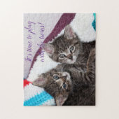 Puzzle Cadeau de conception de chat populaire (Vertical)