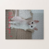 Puzzle Cadeau de conception de chat populaire (Horizontal)