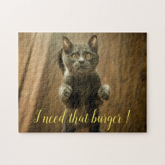Puzzle Cadeau de conception de chat populaire (Horizontal)