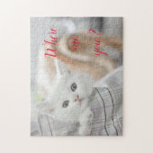 Puzzle Cadeau de conception de chat populaire (Vertical)