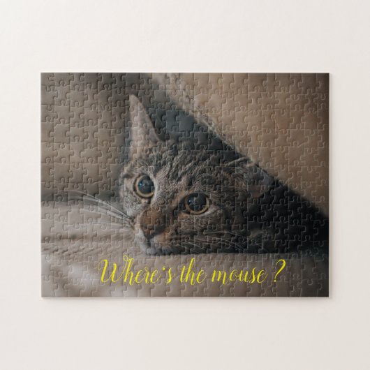 Puzzle Cadeau de conception de chat populaire (Horizontal)