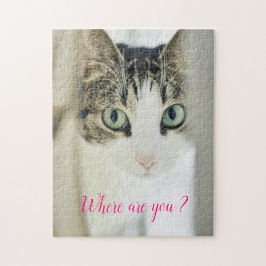 Puzzle Cadeau de conception de chat populaire (Vertical)