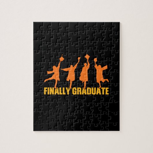 Puzzle Cadeau de diplôme | Enfin Diplômé (Vertical)
