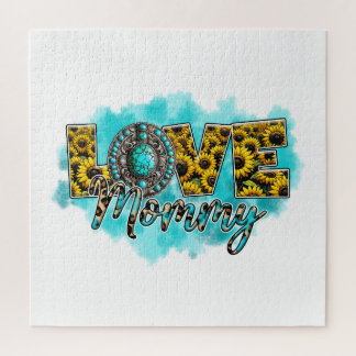 Puzzle Cadeau de la fête des mères | Amour Floral Mommy
