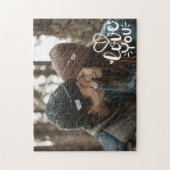 Puzzle Cadeau de la Saint-Valentin avec superposition de (Vertical)