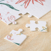Puzzle Cadeau de la Saint-Valentin rouge et blanc (Côté)