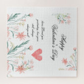 Puzzle Cadeau de la Saint-Valentin rouge et blanc (Horizontal)