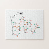 Puzzle Cadeau de Noël laissez s'éclairer (Horizontal)