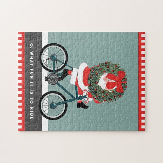 Puzzle Cadeau de Noël Vélo de vacances (Horizontal)