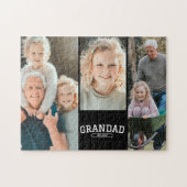 Puzzle Cadeau de script de collage photo 3 Papy établi (Horizontal)