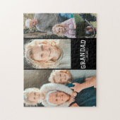 Puzzle Cadeau de script de collage photo 3 Papy établi (Vertical)