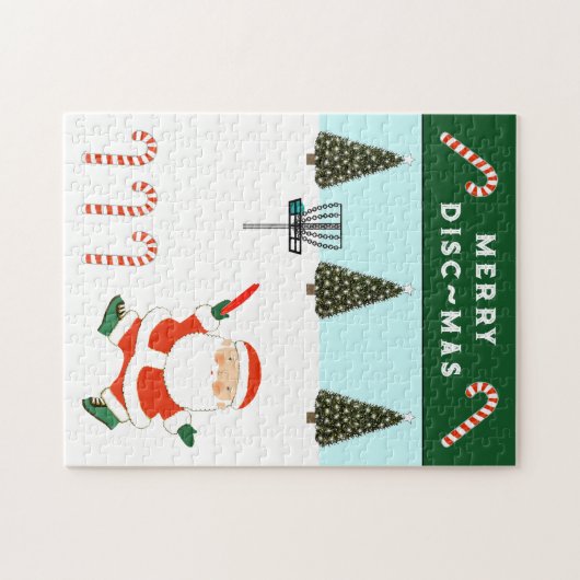 Puzzle Cadeau de vacances Disk Golf (Horizontal)