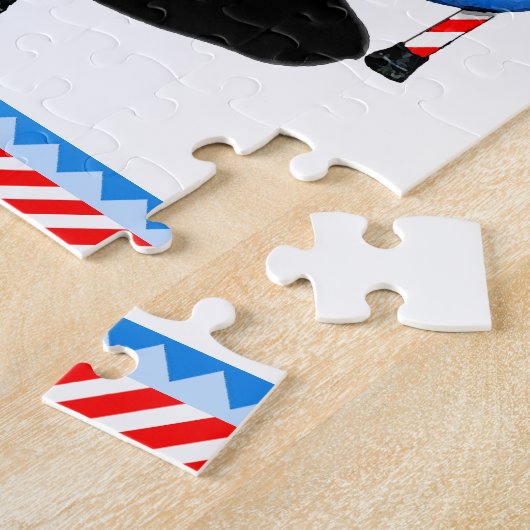 Puzzle cadeau de vacances trampoline (Côté)