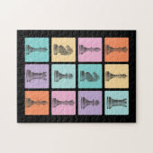 Puzzle Cadeau d'échecs | J'Aime Vraiment Les Pièces D'Éch (Horizontal)