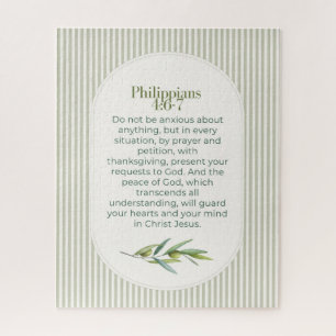 Puzzle Cadeau d'encouragement chrétien Philippiens 4:6–7