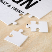 Puzzle Cadeau d'entreprise personnalisé minimaliste (Côté)