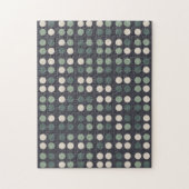 Puzzle Cadeau farceur motif points verts énigmes impossib (Vertical)